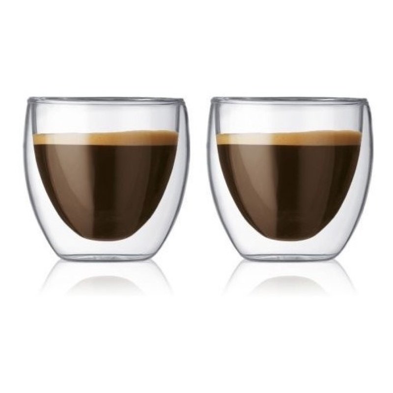 Set De 2 Vasos Bodum Cafe 80ml