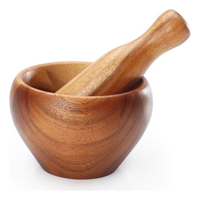 Mortero Madera D15xh9.5cm