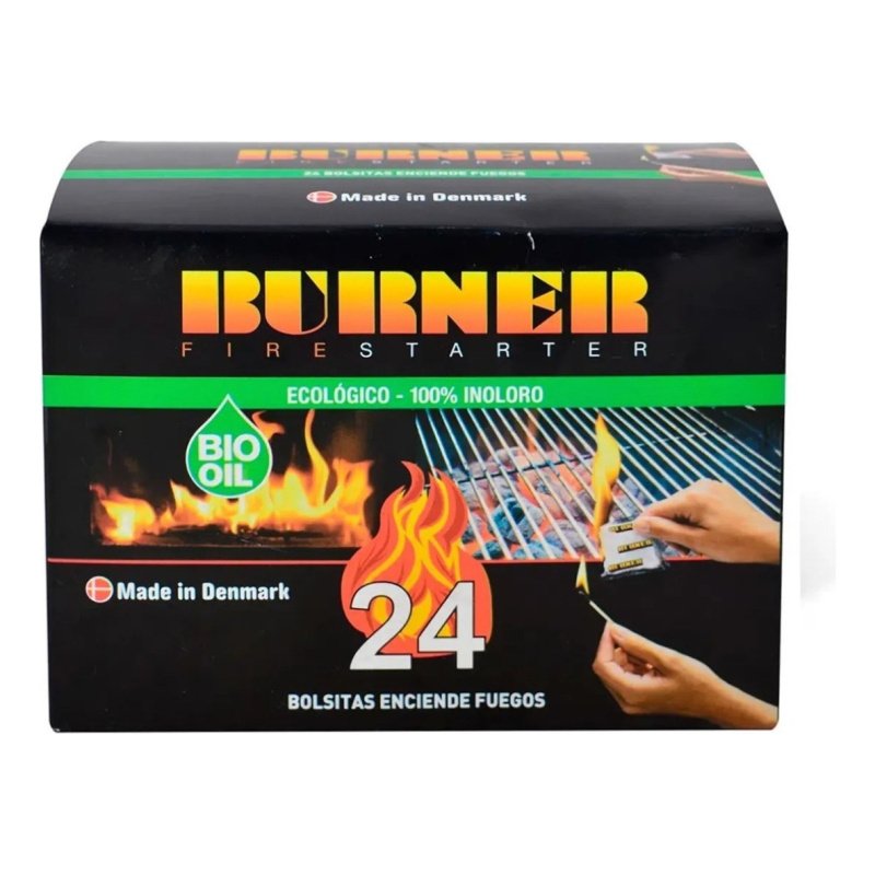 Iniciador De Fuego 24 Unidades Burner Ecologico