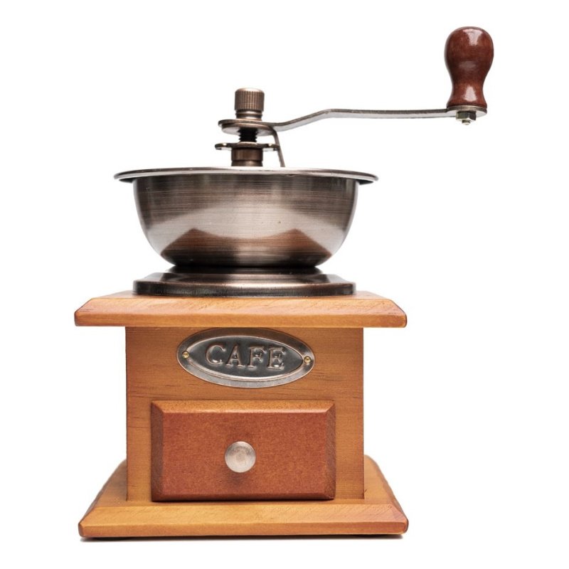 Molinillo Manual Café 16x11cm Base Madera