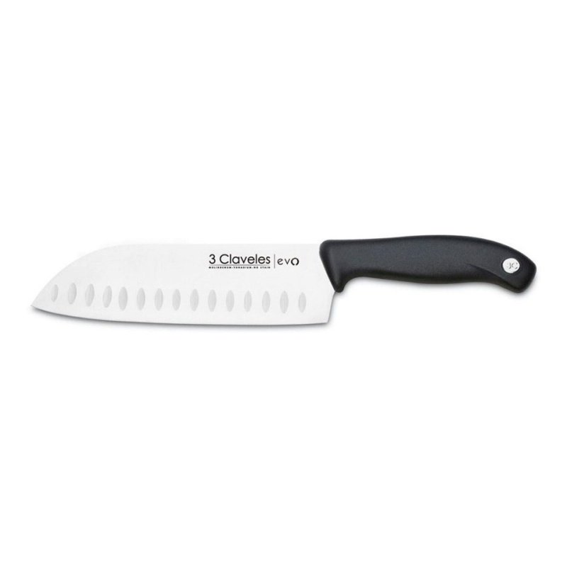 Cuch. Santoku Estriado 18cm Caja Pvc Evo 3clavele