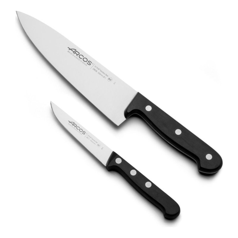 Set Cocinero 2 Cuchillos Arcos Serie Universal 10cm Y 20cm