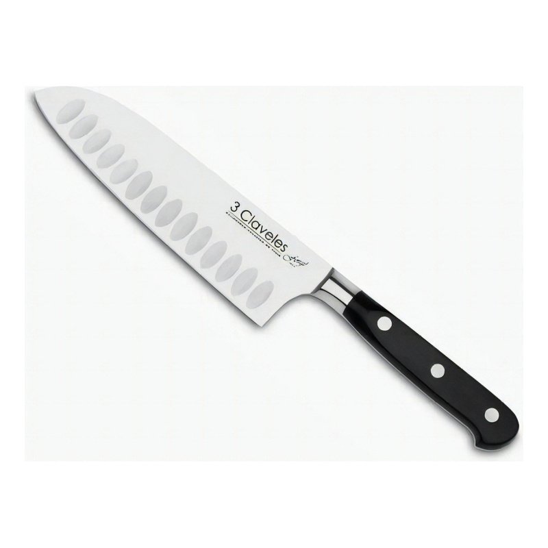 Cuchillo 3 Claveles Forge Santoku 17 Cm (1565) Color Acero