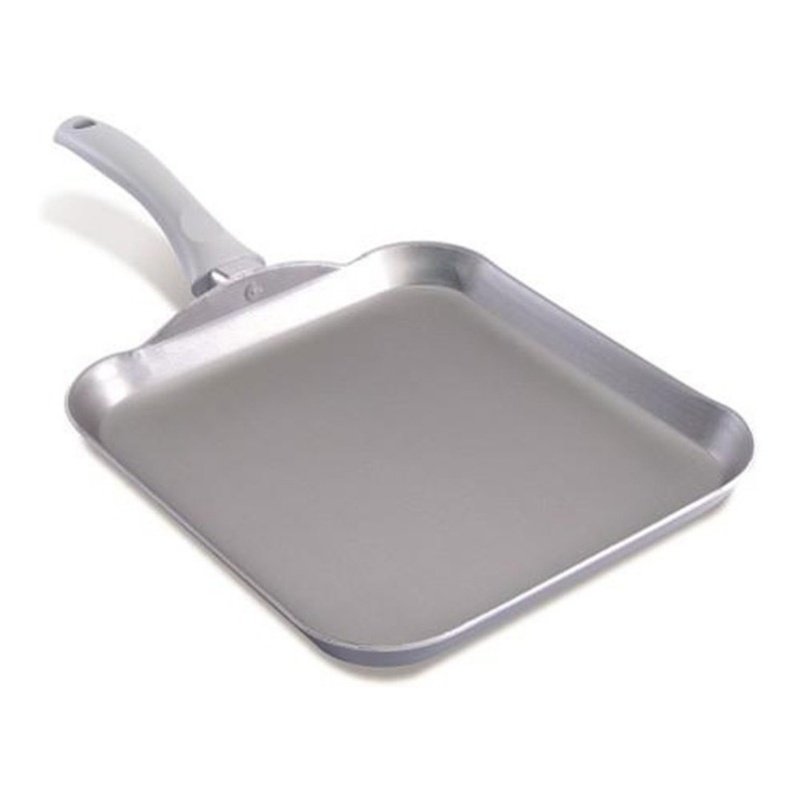 Plancha Alum.cuadrada C/cabo (27.5x27.5cm) Vasconia