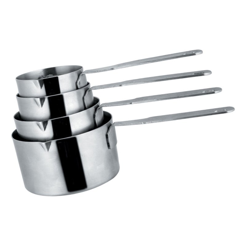 Set 4 Tazas Medidoras Acero Inoxidable