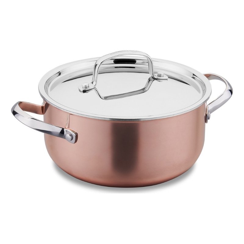 Olla 3lts Revest. Cobre C/tapa Divani Korkmaz - Marrón