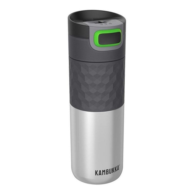 Botella Etna G A.inox 500ml Steel Kambukka - Plateado/Negro