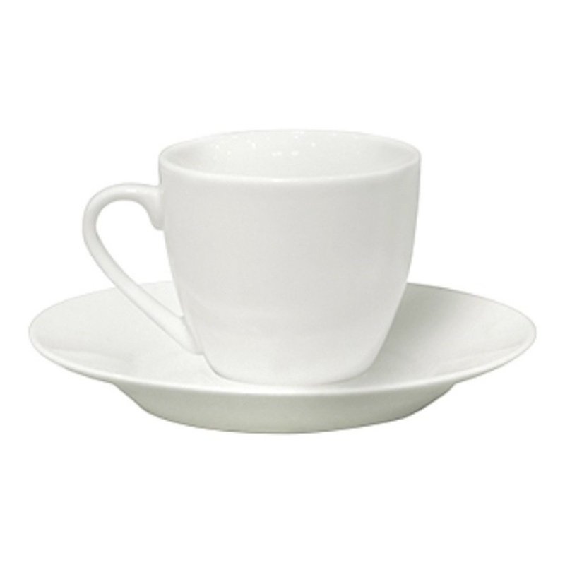 Taza De Te 220ml C/plato Porcelana Blanca Selecta