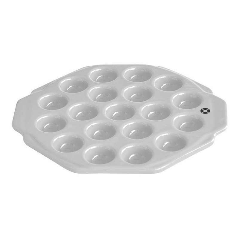 Provolonera 26x22/h2.6cm Ceramica Blanca