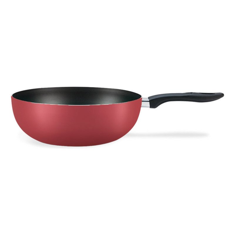 Wok Antiadherente 28 Cm 4,1 Litros Chilli Brinox Color Rojo