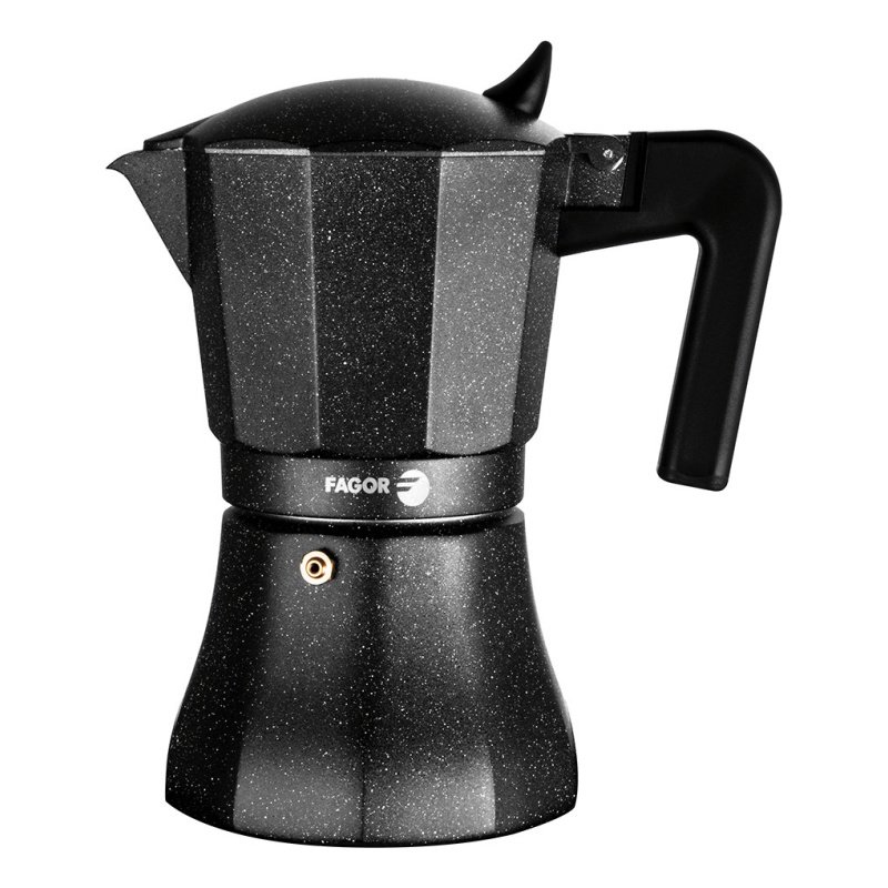 Cafetera Italiana 6 Tazas Fagor Tiramisu - Negro