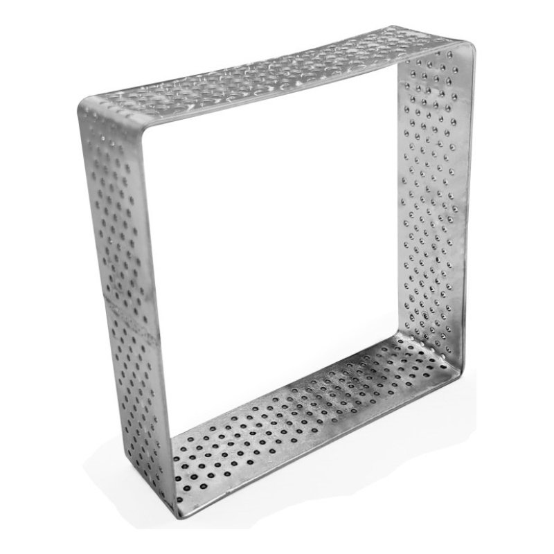 Cintura De Acero Perforada Cuadrada 7.5 Cm