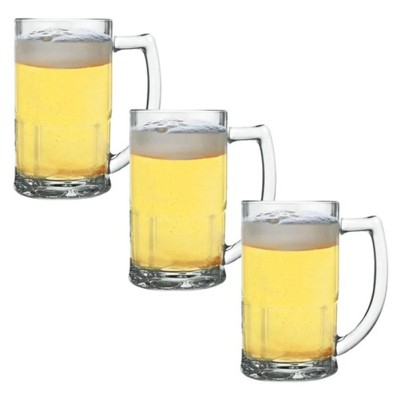 Juego De 3 Jarras Bristol Para Cerveza Y Cerveza, 340 Ml, Nadir Glass
