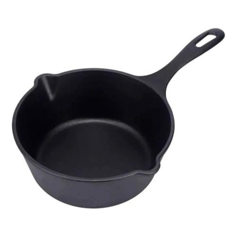 Sartén Hondo De Hierro Fundido Esmaltado Victoria 2 Litros Color Negro