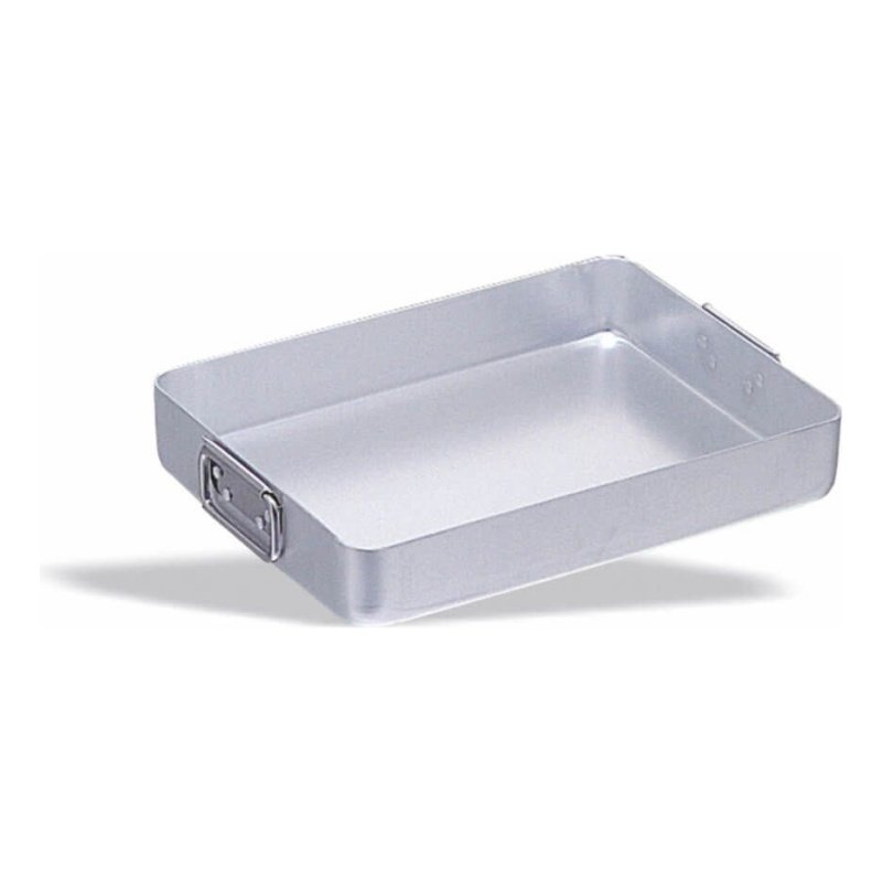 Asadera Aluminio Con Asas Móviles 40x30x6,5cm Pujadas