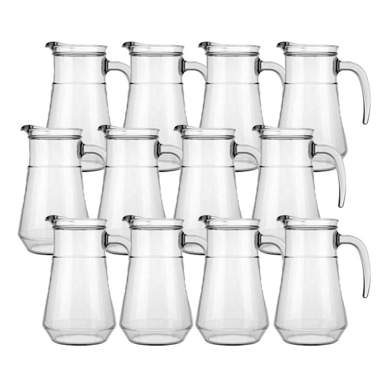 Set De 12 Jarras De Vidrio 1.5 Litros Nadir