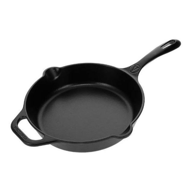 Sarten 25 Cm 2 Litros Con Asa Hierro Fundido Victoria 31879 Color Negro