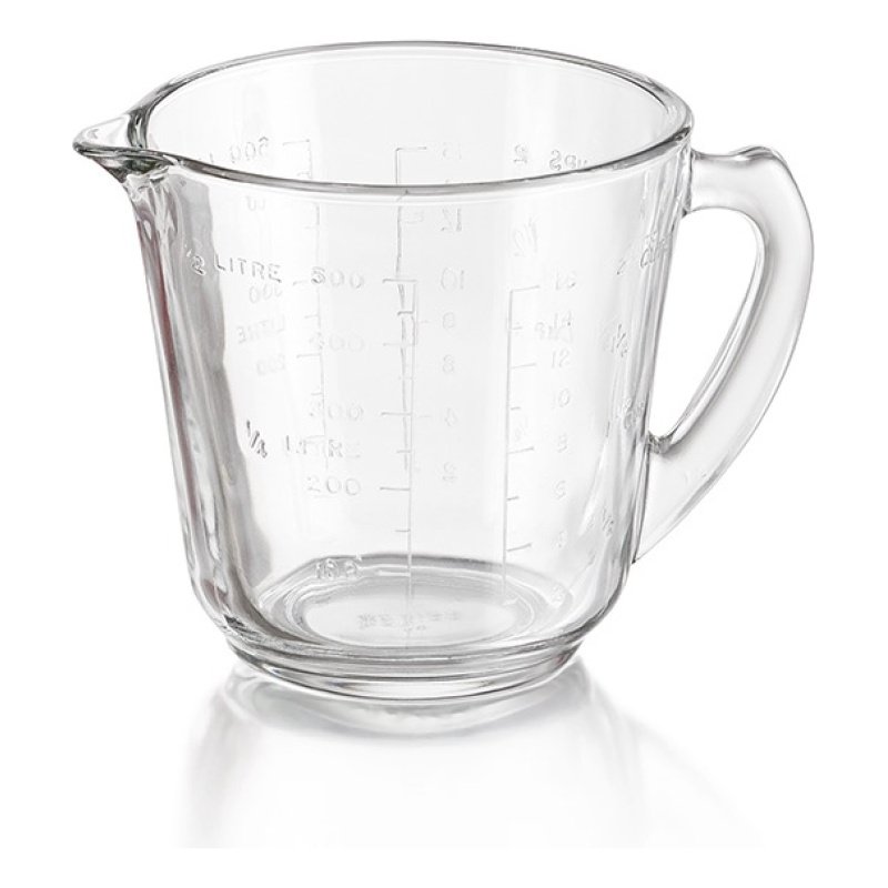 Taza Medidora Vidrio 500 Ml Pyr O Rey Crisa