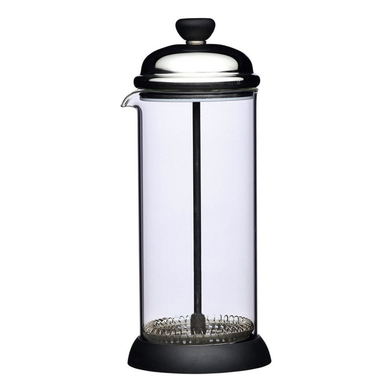 Espumador De Leche Cafe Crema Capuchino 450 Ml Manual Color Plateado