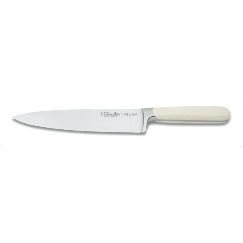 Cuchillo 3 Claveles Cocinero Polar 20 Cm Color Blanco