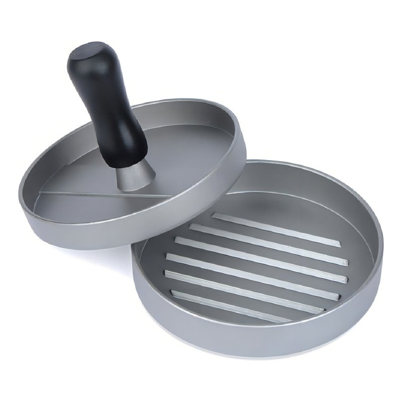 Prensa Hamburguesas D 12 Cm. Color Plateado - Plateado