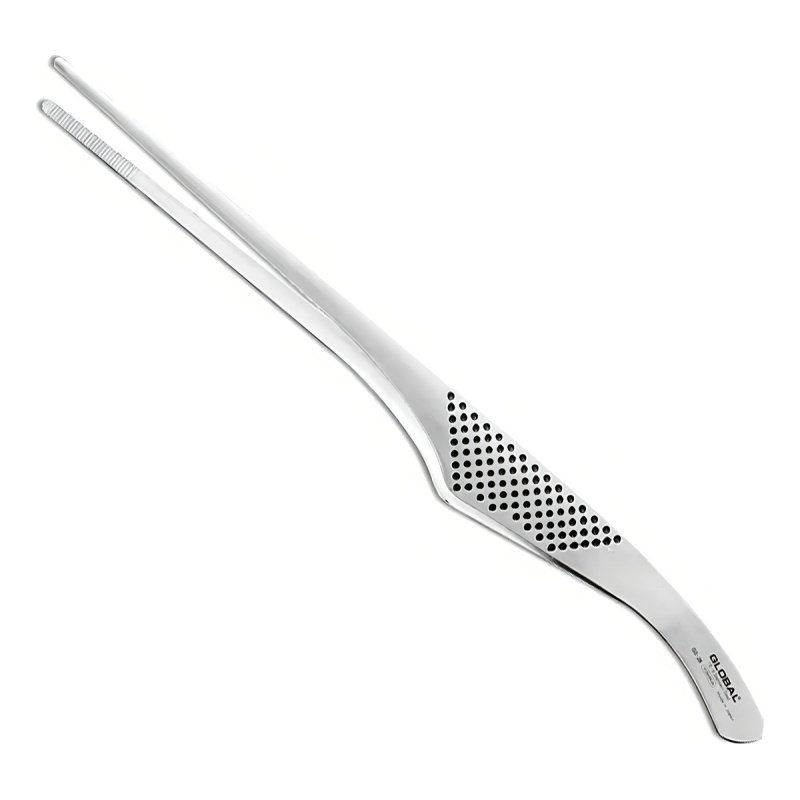 Pinza De Cocina Profesional De Acero Inoxidable, 30 Cm, Japonesa, Color Plateado Global