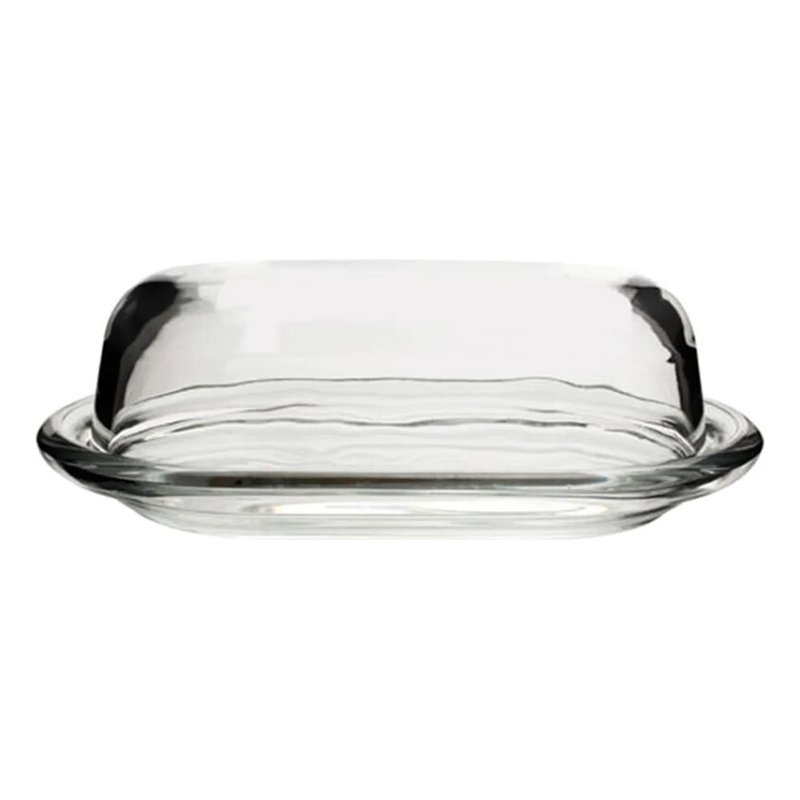 Mantequera De Vidrio Con Tapa De 20 Cm Pasabahce