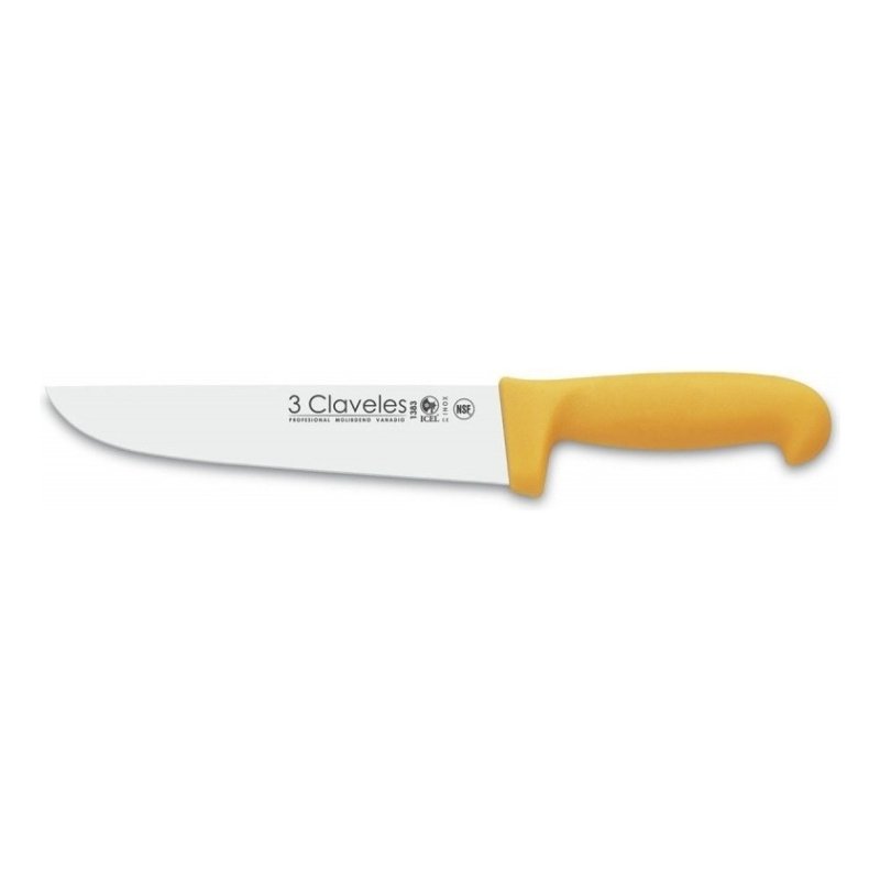 Cuchillo Carnicero Profesional 3 Claveles 25cm