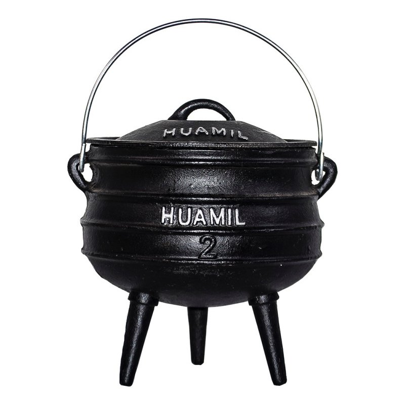 Cacerola Olla De Hierro Fundido 3 Patas 9 L Huamil