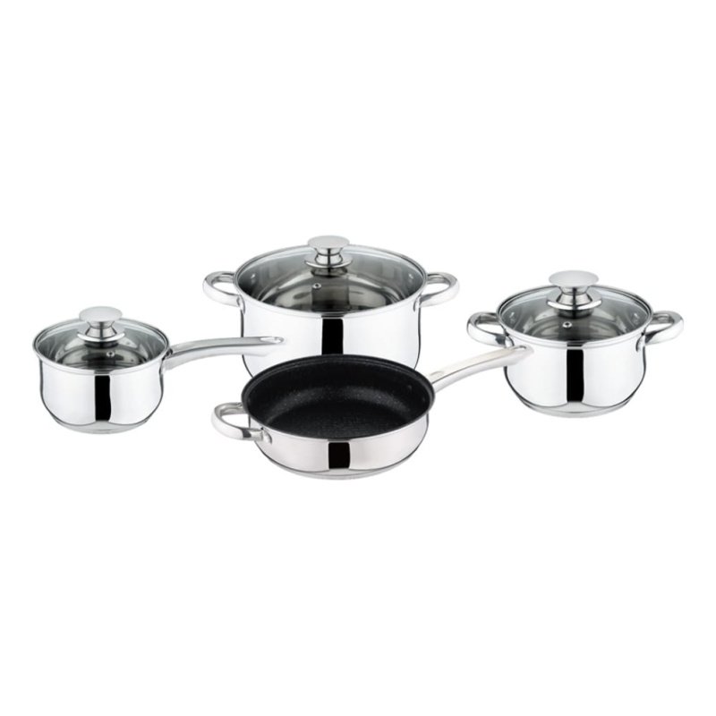 Juego Bateria Acero Inoxidable 7 Piezaskaisa Villa Induccion