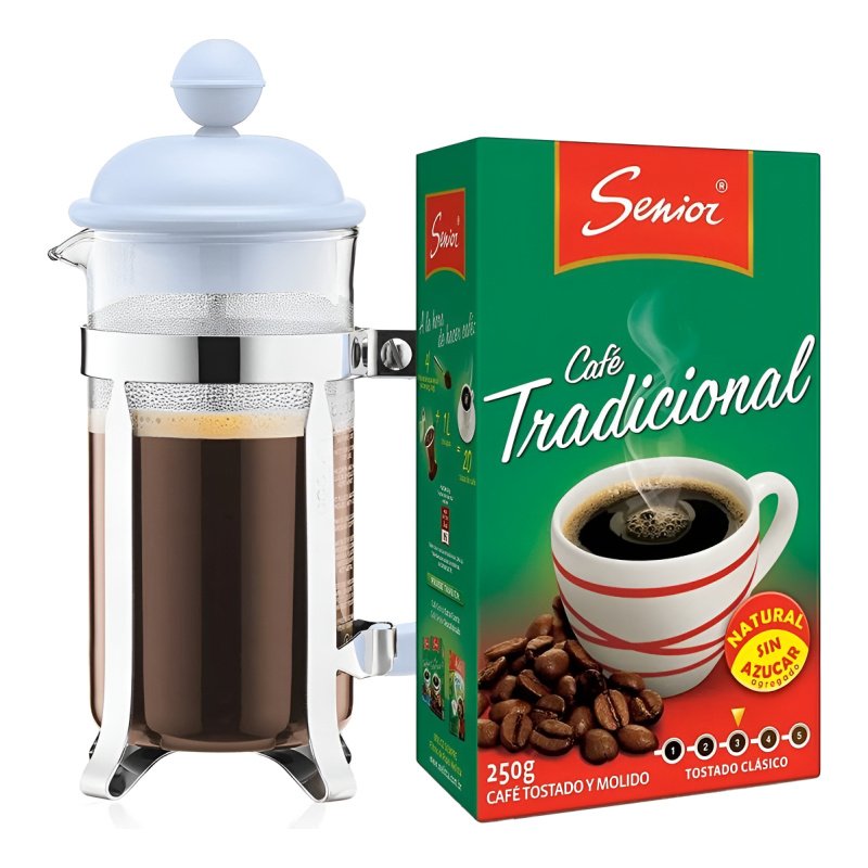 Cafetera De Prensa Bodum 350ml De Regalo 250grs De Cafe