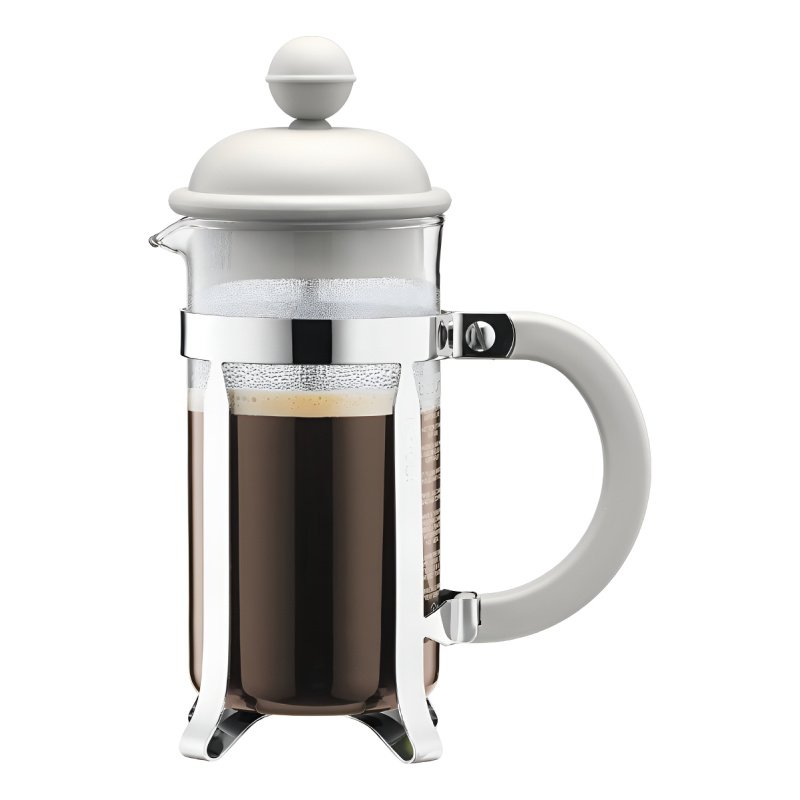 Cafetera De Prensa Bodum 350ml Cromo Blanco