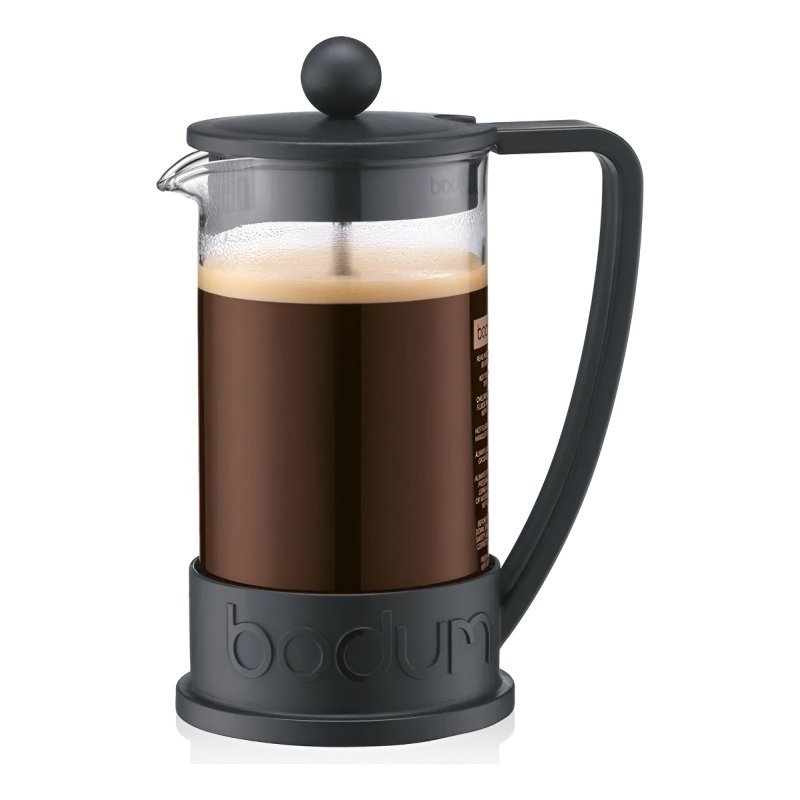 Cafetera De Prensa Francesa Bodum 1l Brazil - Negro