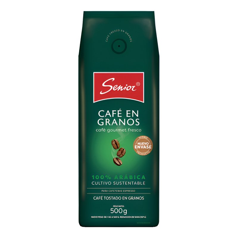 Café En Grano Senior 500grs Para Molinillo Eléctrico/manual