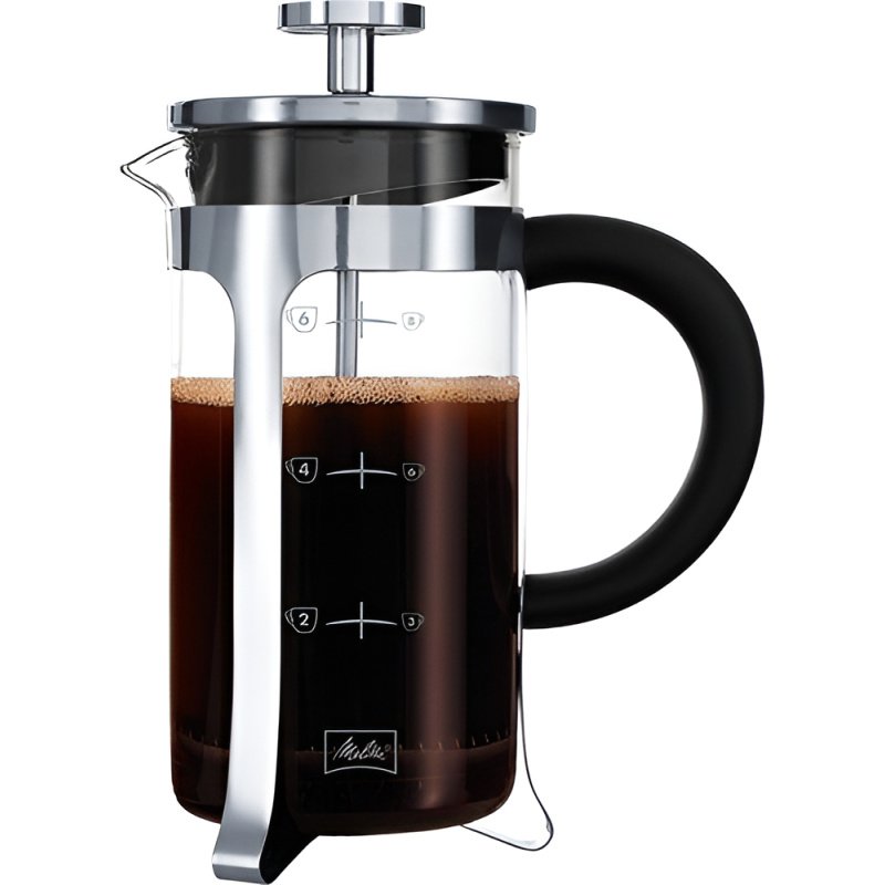 Cafetera De Prensa Francesa Melitta Ac.inox Mas 250grs Cafe Negro