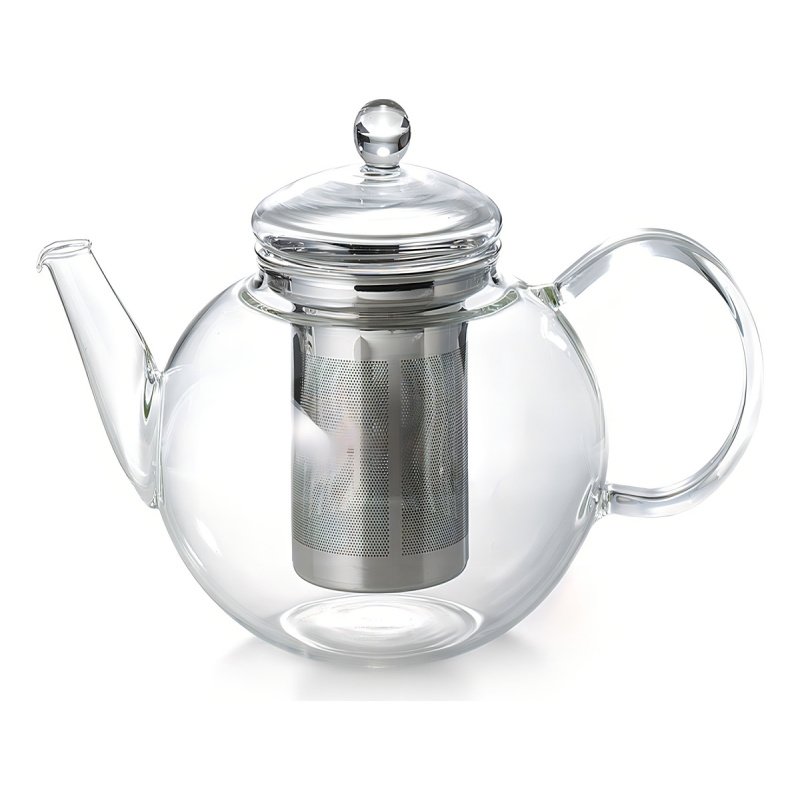 Tetera De Vidrio Borosilicato 1500ml Filtro Y Tapa Selecta Color Agua