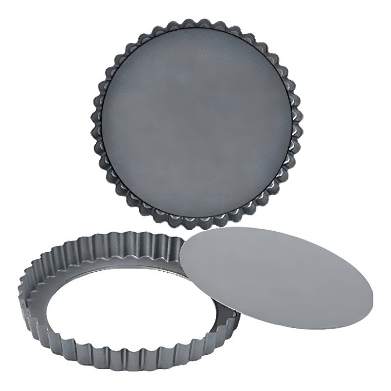 Tartera Fondo Desmontable 20x2.5cm Antiadherente Color Gris Oscuro