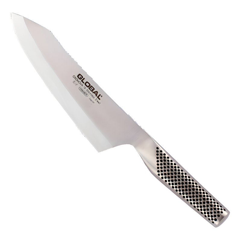 Cuchillo Global G-7l Deba Oriental (para Zurdos) 18cm Color Gris