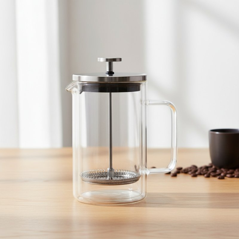 Cafetera Prensa Francesa Doble Vidrio 600 Ml Selecta