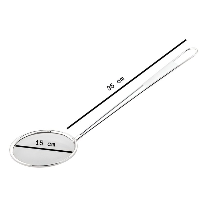 Espumadera Malla Acero Inoxidable 15cm Diametro