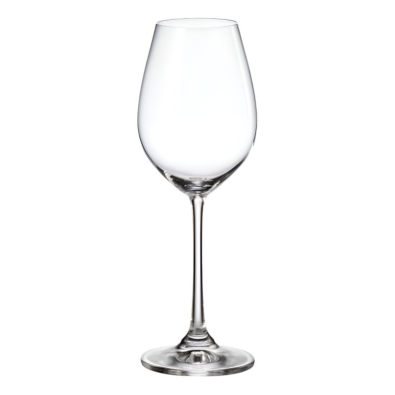 Copa Vino Cristal Bohemia Sarah Titanium 400ml Set X6 Color Transparente