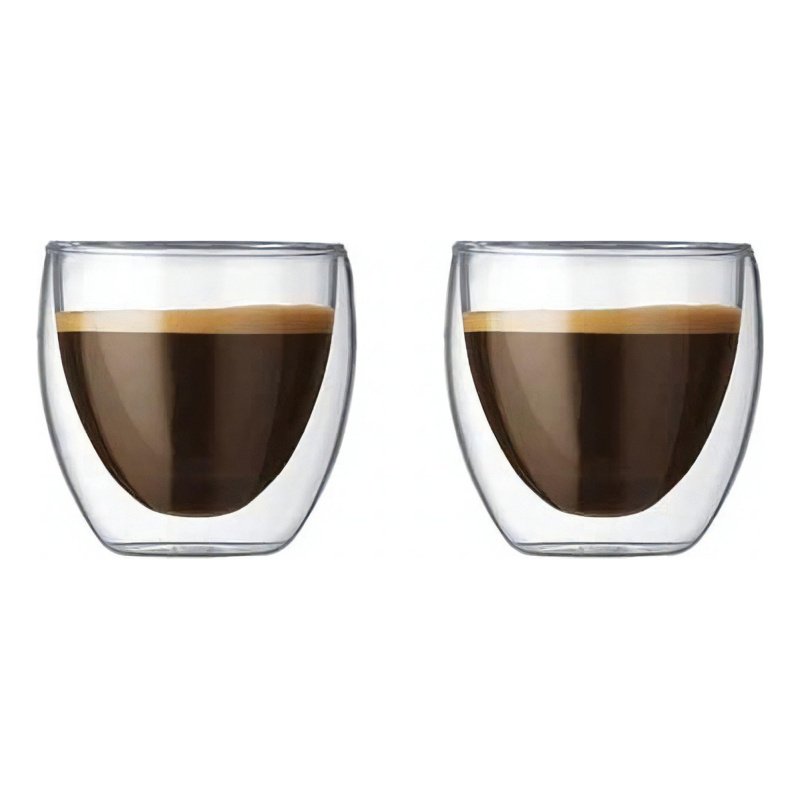 2 Vasos Térmicos Expreso Pavina 80 Ml Bodum