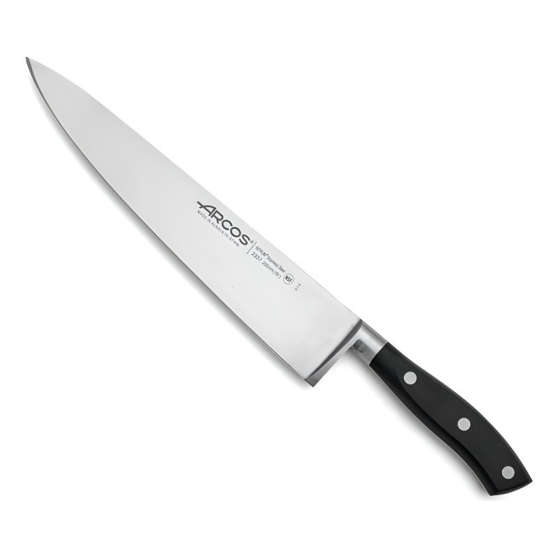 Cuchillo Cocinero Arcos Serie Riviera 25cm Negro