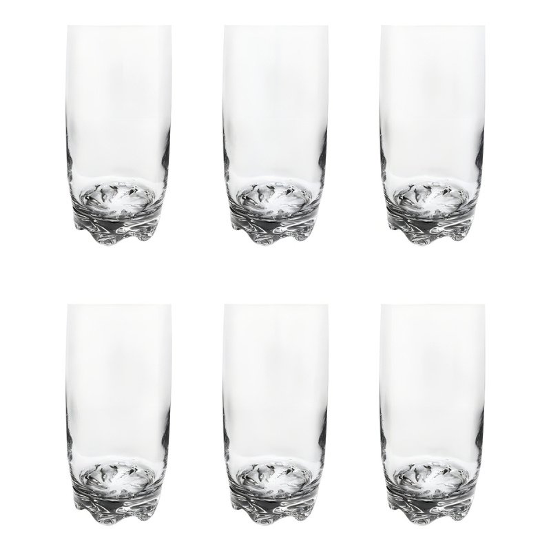 Pack X6 Vasos Tragos Largo Adora 390ml