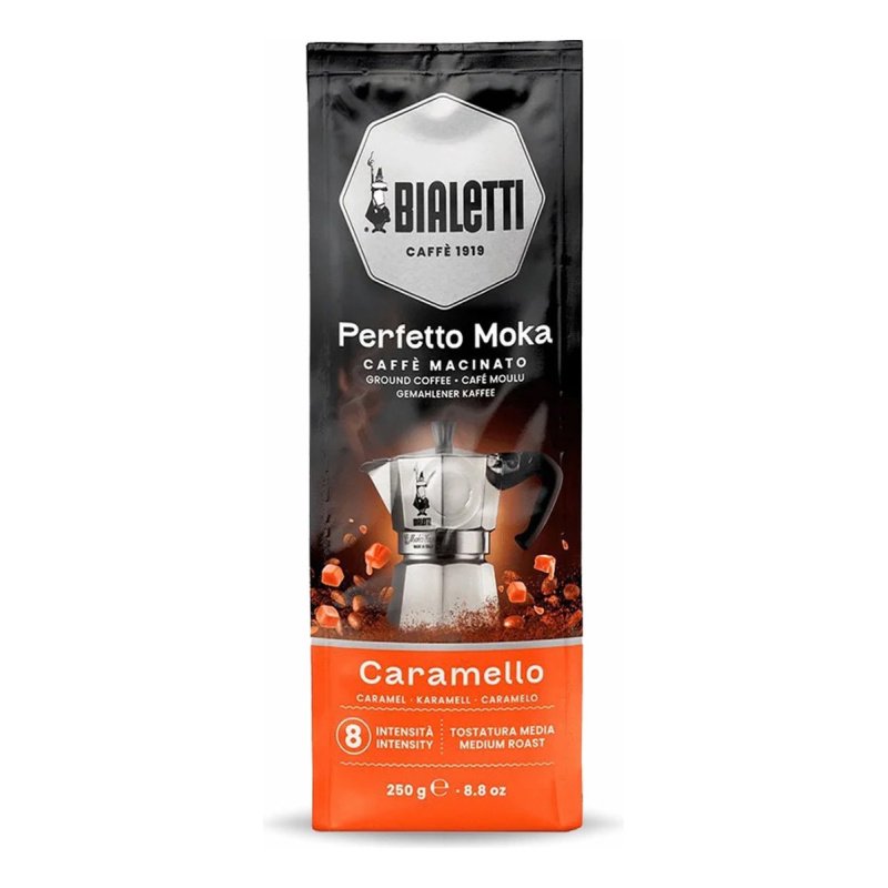 Cafe Molido Bialetti Perfetto Moka Caramello 250grs Medio 8