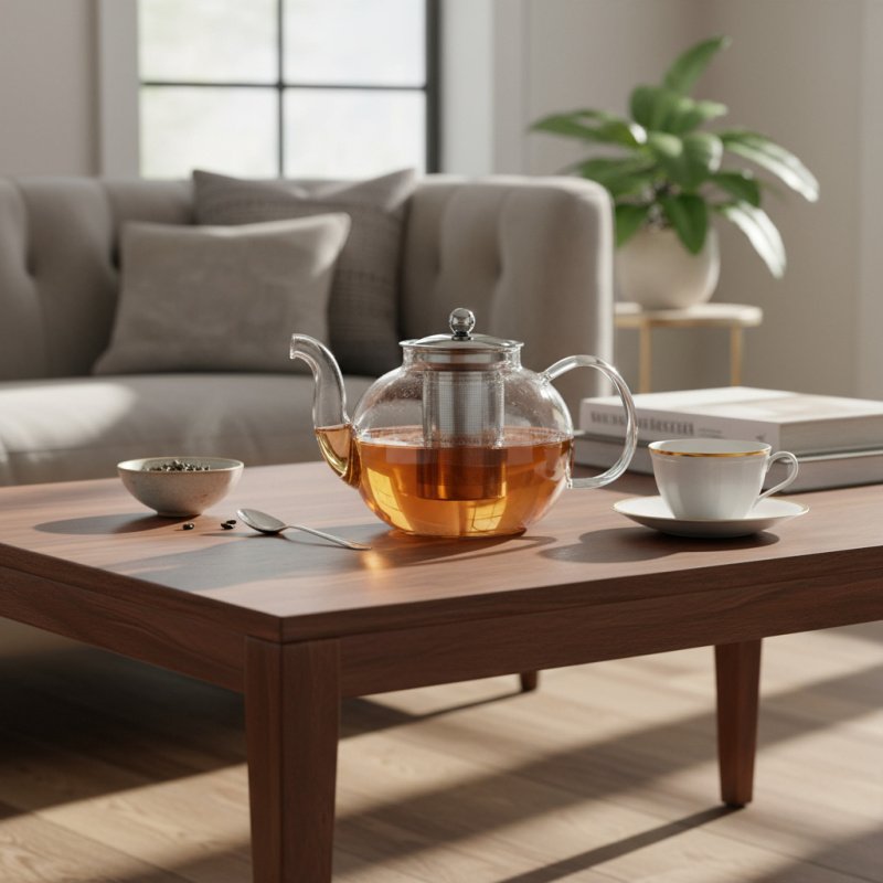 Tetera De Vidrio Borosilicato 800ml Filtro Tapa Selecta