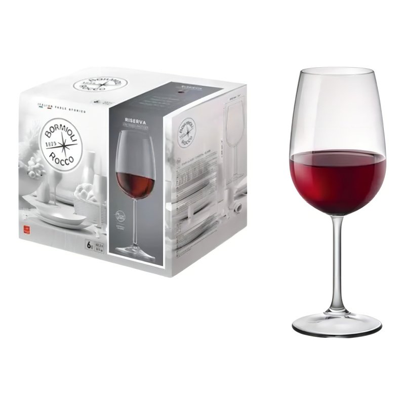 Copon Vino Reserva Bordeaux Bormioli X 6 Copa Degustación Color Cristal