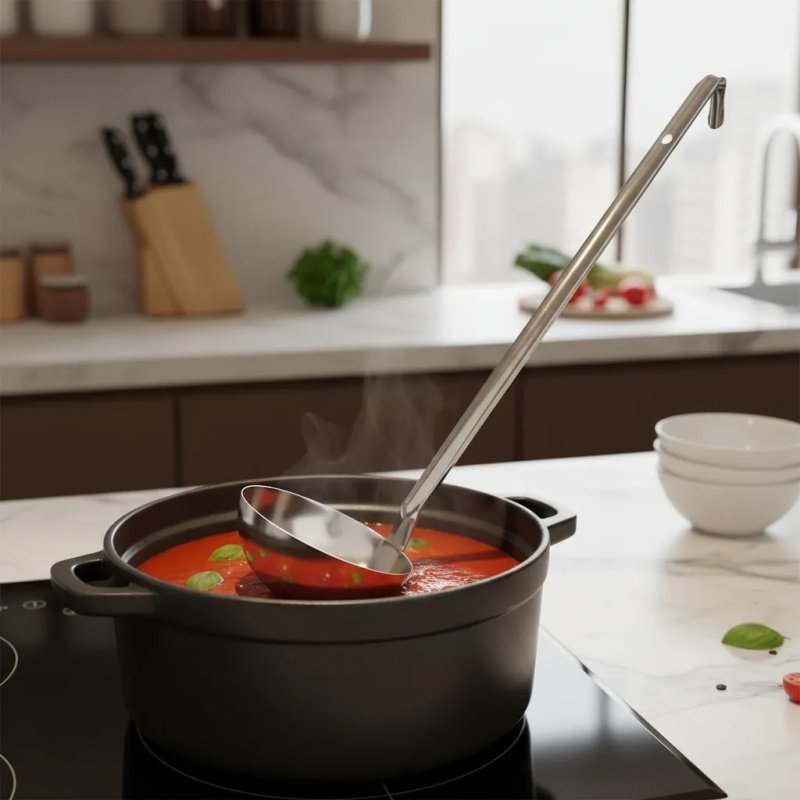 Cucharon Acero Inoxidable 10x28cm 300ml Sunnex