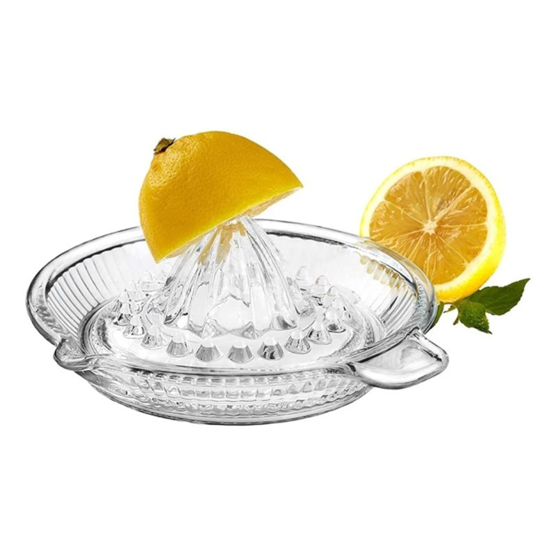 Exprimidor De Vidrio Con Vertedor Pasabahce P54209/1g Color Agua