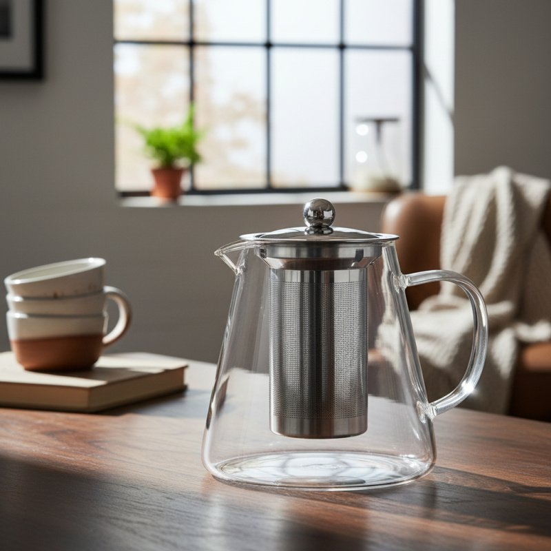 Tetera 950 Ml De Vidrio Borosilicato Varenna